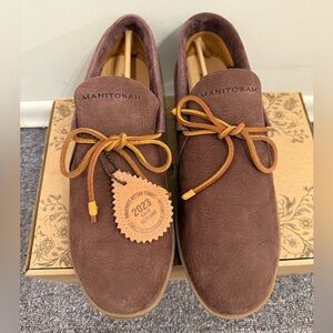 Manitobah Men's Brown Suede Oxfords